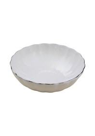 Resim Kütahya Porselen Bone Luz Platin Fileli Çorba Kasesi 15cm Tekli Çok Renkli 