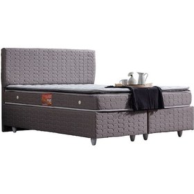 Resim Setaymobilya Baza Stella Çift Kişilik Baza + Başlık+Real Pedli Ortopedik Yatak 