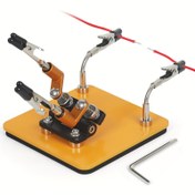 Resim Manyetik Taban Lehimleme Üçüncü El Yardımcı Eller Metal Esnek Kollar Elektronik Tamir Montaj için Kaynak Aracı 