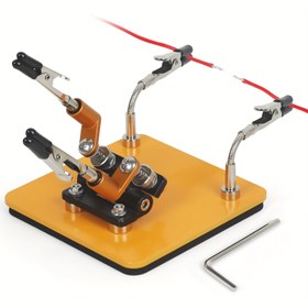 Resim Manyetik Taban Lehimleme Üçüncü El Yardımcı Eller Metal Esnek Kollar Elektronik Tamir Montaj için Kaynak Aracı 