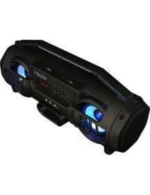 Resim Siyah MD-BT38 Freestyle Siyah Işıklı Bt-Tf-Usb-Aux-Tws Kablosuz Mp3 Oynatıcı Hoparlör Ses Bombası 2 