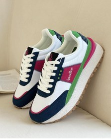 Resim United Colors of Benetton BNT-10070 BEnetton Kadın Sneaker - Lacivert & Fuşya 