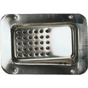 Resim Tekne Yer Süzgeci. Paslanmaz Krom. Güverte Süzgeci. 16x20cm 