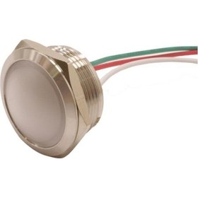 Resim Motorobit 22L-P1/Rgy+ 22Mm 12-24V Kablolu Metal Sinyal Lambası - 3 Renk Ano 