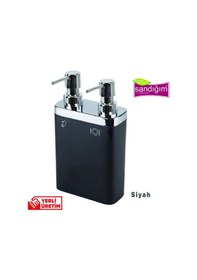 Resim Primanova Viva İkili Mutfak Sıvı Sabunluk Siyah Süngerliksiz 