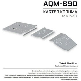 Resim Foton Tunland V9 Model Uyumlu Karter Koruma Aqm4wd S90 