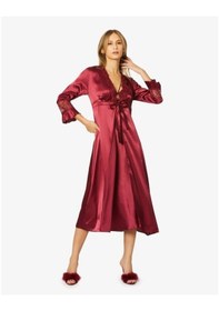 Resim Pierre Cardin Kadın Altılı Saten Çeyiz Seti 6025 - Bordo 