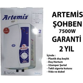 Resim ARTEMİS Ani Su Isıtıcısı / Banyo Şofben - Şohben / Şofben 