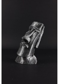 Resim Moai Heykeli - Büst - 22cm 