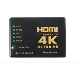 Resim Datastar 4K HDMI 5 Port Switch Splitter Ekran Çoklayıcı 