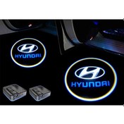 Resim Hyundai Pilli Yapıştırmalı Kapı Altı Led Logo 2adet 