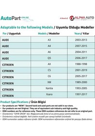 Resim Citroen, Renault, Peugeot İçin Tampon Klipsi-kısa- 100'lü 