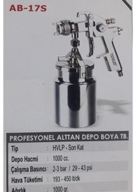 Resim Voylet Ab-17S Boya Tabancası Alttan Depolu N11.146 