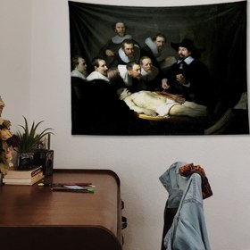 Resim The Anatomy Lesson of Dr. Nicolaes Tulp Duvar Örtüsü - 60 cm x 90 cm 