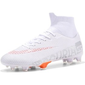 Resim Weichuang01 Beyaz Halı Saha Krampon Futbol Ayakkabısı Beyaz 