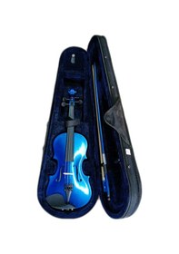 Resim Idol Mavi Renk 4/4 Tam Set Keman 