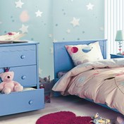 Resim Golden Yıldız 52 cm x 10 m Mavi Çocuk Odası Duvar Kağıdı 