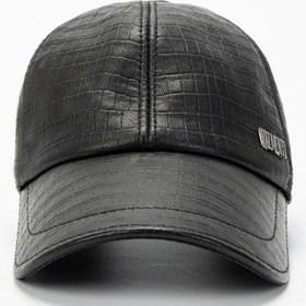 Resim Valmenti Erkek Siyah Kroko Vegan Casual Şapka 524 Z-93 Val Sapka Sk23/24 Siyah 