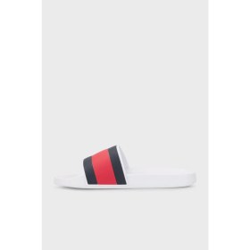Resim Tommy Hilfiger Logolu Düz Terlik Erkek Terlik FM0FM04236 Ybr 