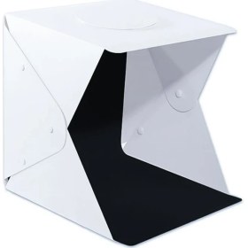 Resim Sanger Portatif Işıklı 3 Ledli Ürün Çekim Çadırı 40 x 40 cm 