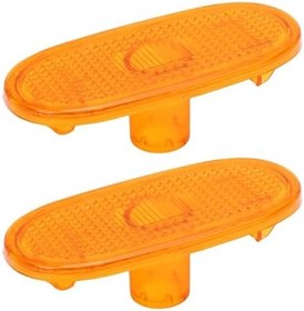 Resim 2pcs Amber Yan İşaretçi Işık Lens A0038202956 Yan dönüş sinyal işaretleyici lamba kapağı Sprinter W906 2006-2018 