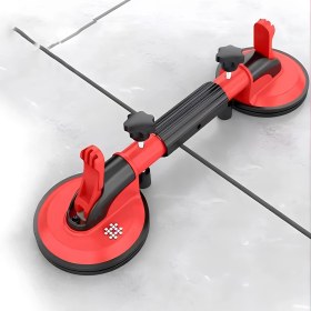 Resim Çift Kollu Çektirmeli Vantuz Cam Fayans Granit Birleştirme Ayarlama Hizalama Düzeltme Aparatı Yatay 