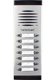 Resim Netelsan M.u.dıa.00043 Diafonlu Çift Sıra Zil Paneli 13-14 Buton Sayılı 