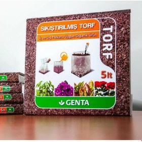Resim Genta Sıkıştırılmış Torf 5L Cocopeat Çiçek Torfu Çiçek Toprağı H N11.108 