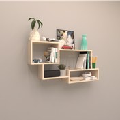 Resim RAFKESTİR Tokyo Duvar Rafı ( Tek Renk ) Krem ( Parlak ) 