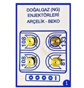 Resim Arçelik Enjektör Meme Doğalgaz 9 Lokma - (1 ADET) 