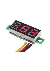 Resim 3 Kablo Mini Dijital Voltmetre 0.28inch 0-100v Dc 