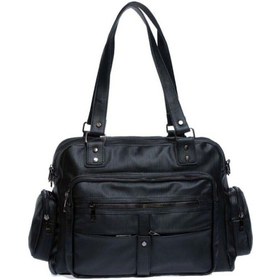 Resim Çanta Sepetim Yıkama Deri Çapraz Askılı Çok Gözlü Kadın Omuz Çanta - Siyah 