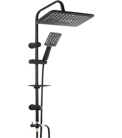 Resim Makedonya Robot Yağmurlama Tepe Duş Seti Delta Banyo Mutfak Lavabo Bataryası Seti Aynı Ürün Siyah 