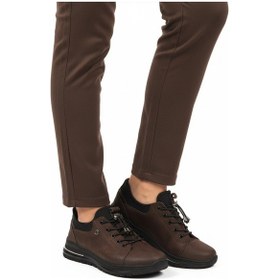 Resim Kahve Nubuk Lastik Bağcıklı Kadın Casual Ayakkabı 5004 Z KAHVE NUBUK 