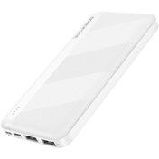Resim Borofone 10000 Powerbank Taşınabilir Güç Bankası Şarj Cihazı Led Şarj Kapasite Göstergeli 14cm x 7cm BJ27 