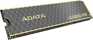 Resim ADATA Legend 860 1TB M.2 NVMe Gen4 SSD, PCIe4, R/W 6000/4000 MB/s, PS5 Uyumlu 