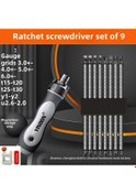 Resim Willowhaven 9 Başlıklı Manyetik Yarı Otomatik Tornavida Seti - Ev Dıy Ve Profesyonel Kullanım 