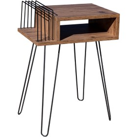 Resim Genel Markalar Plak Ve Pikap Sehpası Metal Ayaklı Atlantik Çam 