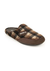 Resim Muya Tauri Anatomik Taban Erkek Ev Terliği Kahverengi 