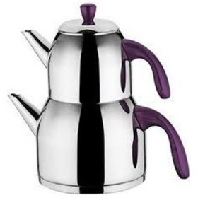 Resim Aryıldız Maya Prestige Purple Çaydanlık Takımı Çelik 