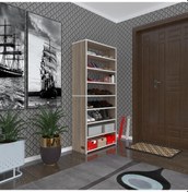 Resim Kenzlife Ayakkabılık Goya Crd 160 70 30 Arkalıksız Ayakkabı Ofis Dolabı İki Bölme Diğer 