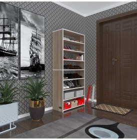 Resim Kenzlife Ayakkabılık Goya Crd 160 70 30 Arkalıksız Ayakkabı Ofis Dolabı İki Bölme Diğer 