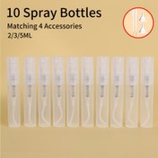 Resim 14 adet Taşınabilir Seyahat Parfüm Atomizer Seti, 10 Sızdırmaz Püskürtme Şişesi ile 4 Aksesuar, Huni ve Damlatıcılar Dahil, Tazeleyici Çok Fonksiyonlu Mini Püskürtücüler Aftershave ve Parfümler için 