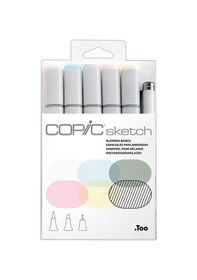 Resim Copic Sketch Marker 6Lı Set Blending Basics 
