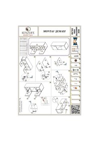 Resim Kenzlife ankastre fırın dolabı bige byz mutfak banyo kiler mutfak rafı hediyeli 