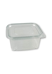 Resim 500 Adet Plastik Sızdırmaz Kap 500 Gr Cc Kullan At Tek Kullanımlık Plastik Kapaklı Kase 