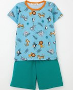 Resim Breeze Girls & Boys Erkek Bebek Pijama Takımı Hayvanlar Alemi Temalı 9 Ay-3 Yaş, Bebe Mavisi 