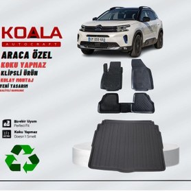 Resim Citroen C5 Aircross Alt Kademe Bagaj 2019 Sonrası Koala Paspas Bagaj Havuz Seti 