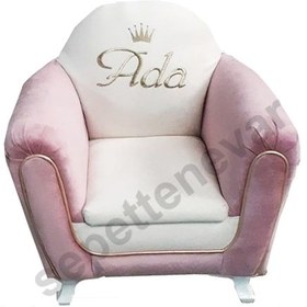 Resim Isme Özel Şeritli Çocuk Koltuğu Karışık Renkli (324111036) Açık Pembe 