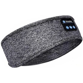 Resim Hfambition Gri Uyku Makyajı Ve Bluetooth Kulaklık 3'ü 1, Yumuşak, Konforlu, Akıllı Telefonlarla Uyumlu, Spor Ve Uyku İçin Sessiz Ve Kaliteli Ses 